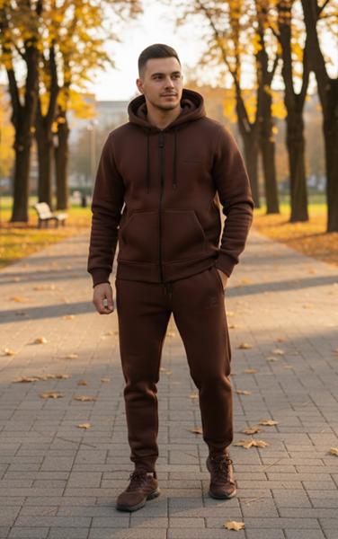 Костюм спорт Delviago (46-54) DL570 brown (зима)