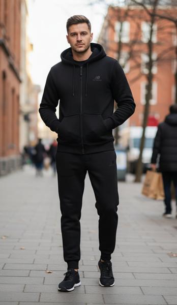 Костюм спорт Delviago (46-54) DL573 black (зима)