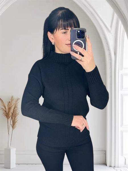 Свитер LeVisha (46-50) 25413 black (зима)