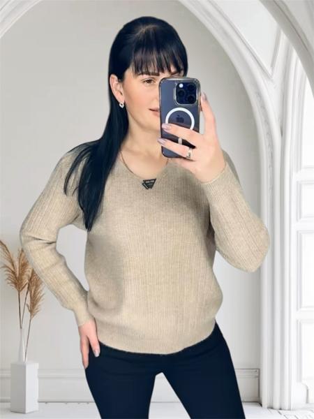 Свитер LeVisha (46-50) 25416 beige (зима)