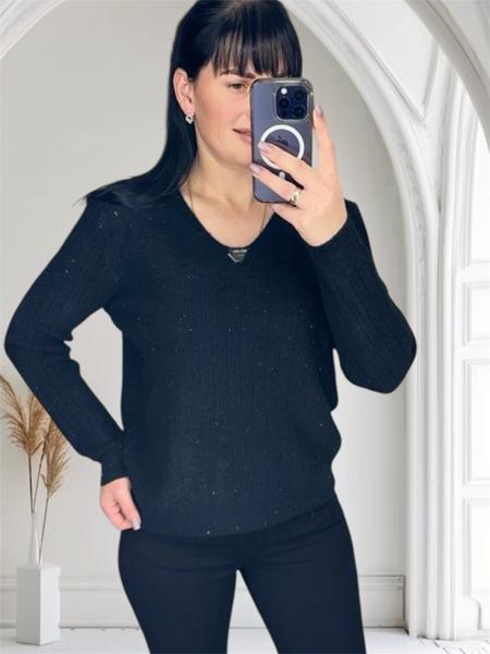 Свитер LeVisha (46-50) 25416 black (зима)