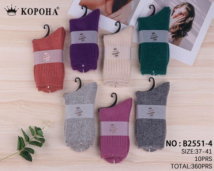 Носки Корона (37-41) B2551-4 mix (зима)