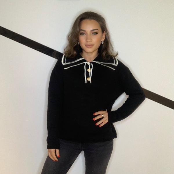 Свитер Modnulya (S-M) 1752 black (зима)