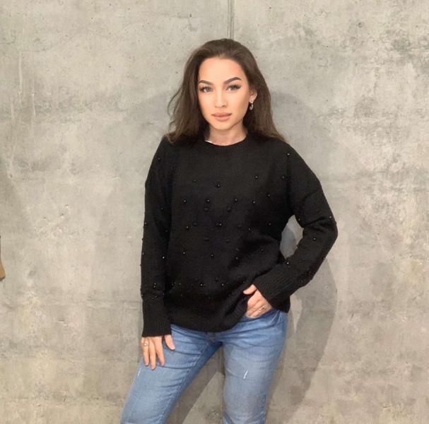 Свитер Modnulya (one size) 1909 black (зима)