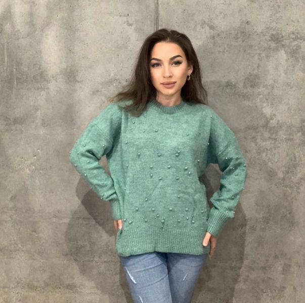 Свитер Modnulya (one size) 1909 green (зима)