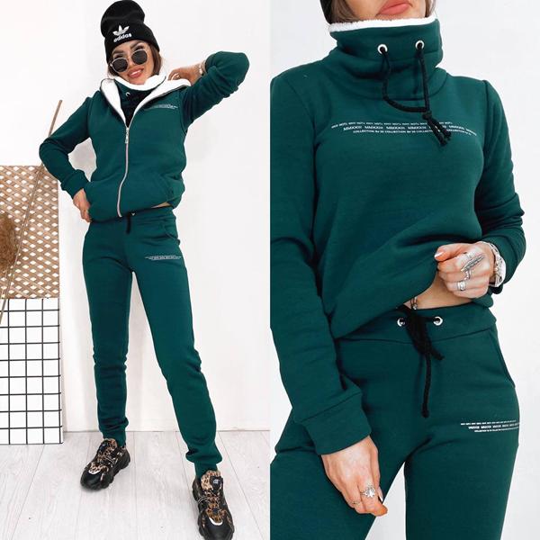 Костюм спорт Modnulya (42-48) 229 green (зима)