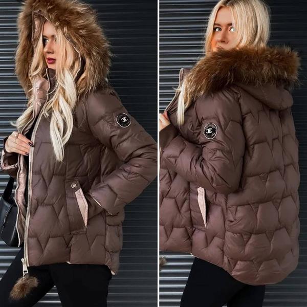 Куртка Modnulya (42-48) 3049 brown (зима)