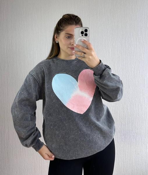 Свитер Modnulya (one size) 6518 grey (зима)