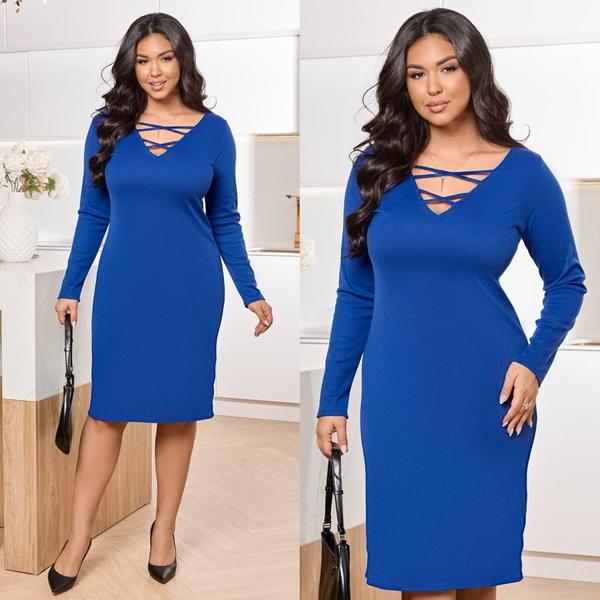 Платье Modnulya (46-60) 7841-1 blue (деми)