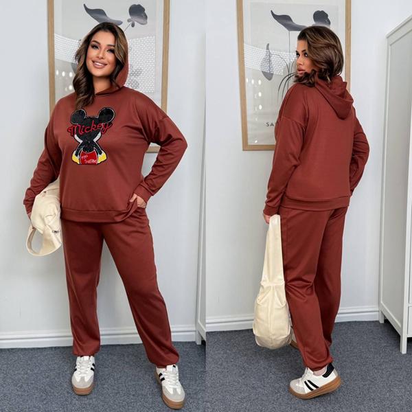 Костюм спорт Modnulya (46-60) 7847-1 brown (деми)