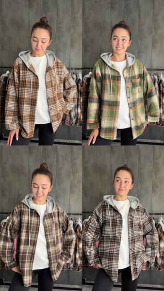 Рубашка Modnulya (one size) MD177 green (зима)