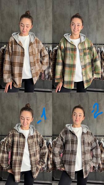 Рубашка Modnulya (one size) MD179-2 brown (зима)