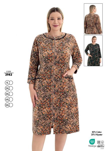 Халат Cotpark (XL-5XL) 3943 green (деми)