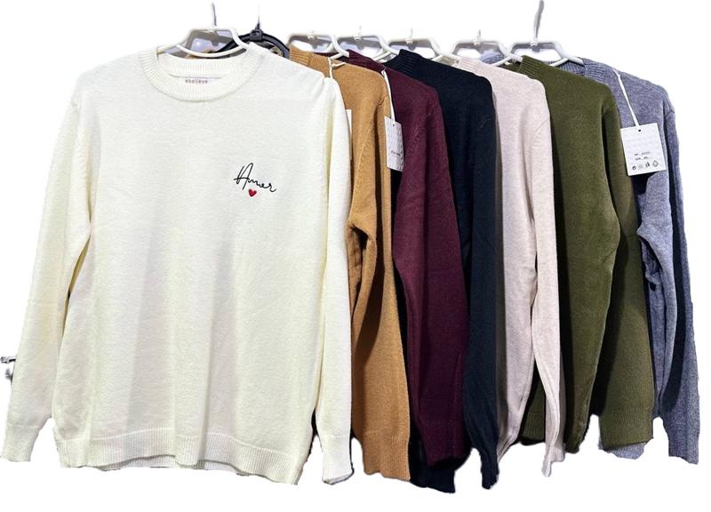 Свитер Miss Kurry (M-2XL) 8-1717 mix (деми)