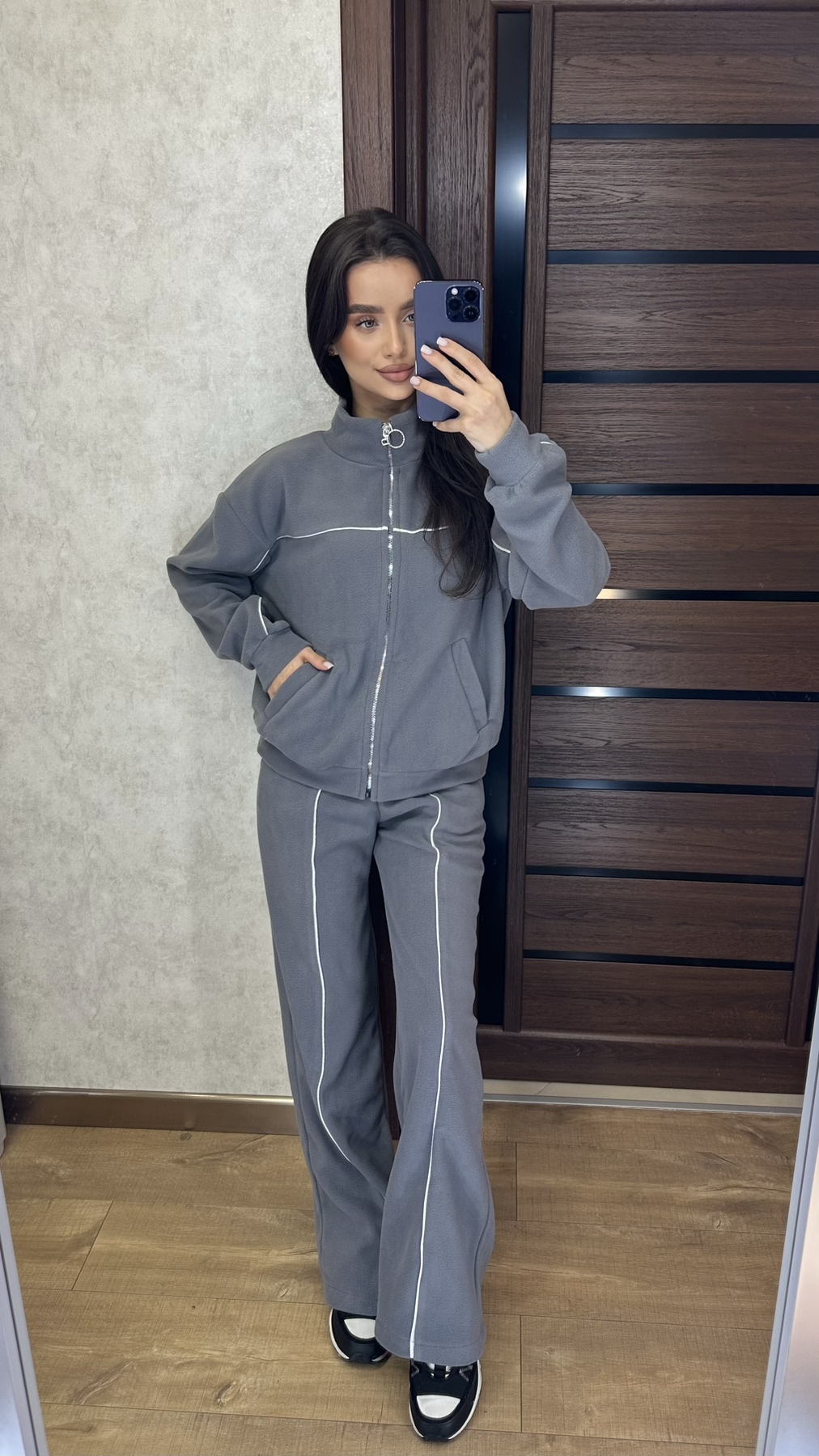 Костюм спорт Valentina (42-52) 106 grey (зима)