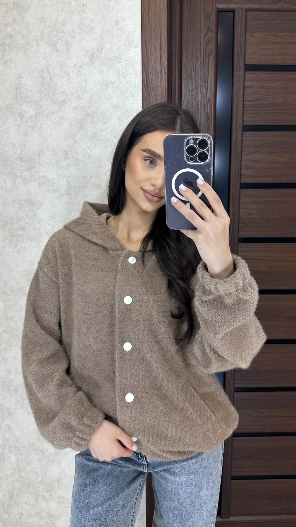 Кофта Valentina (42-48) 3 brown (зима)