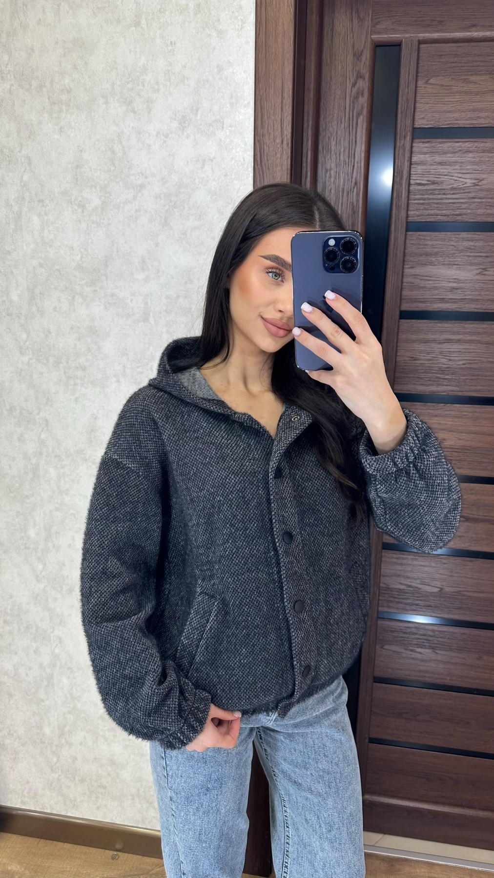 Кофта Valentina (42-48) 3 d.grey (зима)