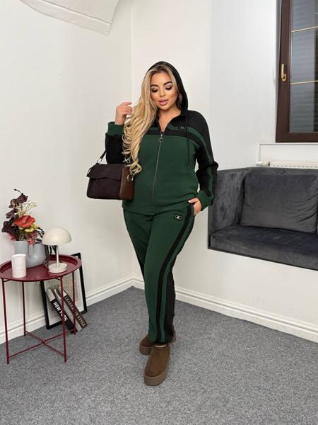 Костюм спорт Seven Zikina (50-60) 1347 green (зима)