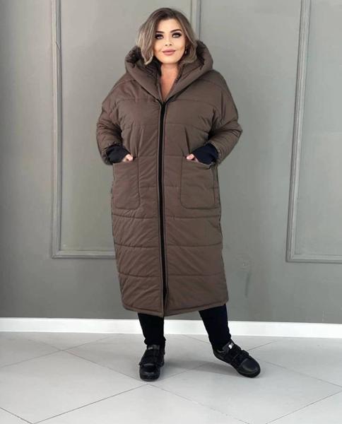 Пальто Seven Zikina (50-60) 901 brown (зима)