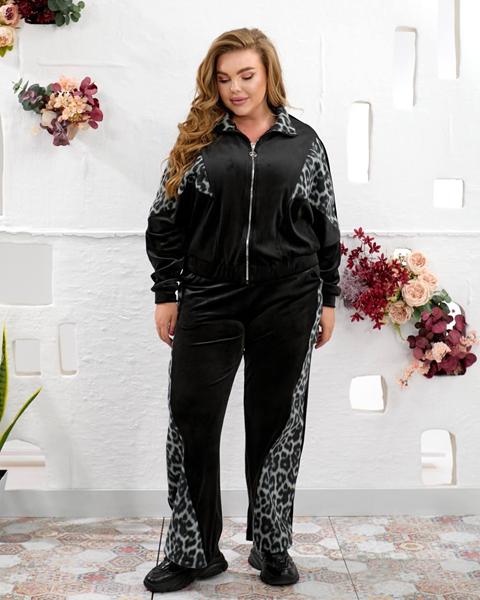 Костюм спорт Seven Zikina (48-62) 936 black-grey (деми)