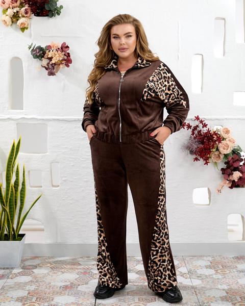 Костюм спорт Seven Zikina (48-62) 936 brown (деми)