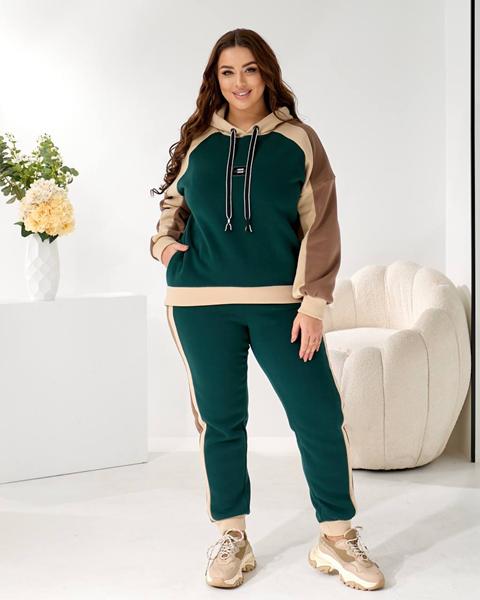 Костюм спорт Seven Zikina (48-62) 946 green (зима)