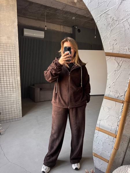 Костюм спорт Femzone (42-58) 1153 brown (зима)