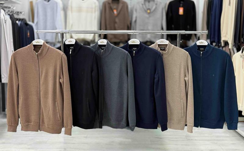 Кофта Vip Stendo (M-2XL) 3903 blue (деми)