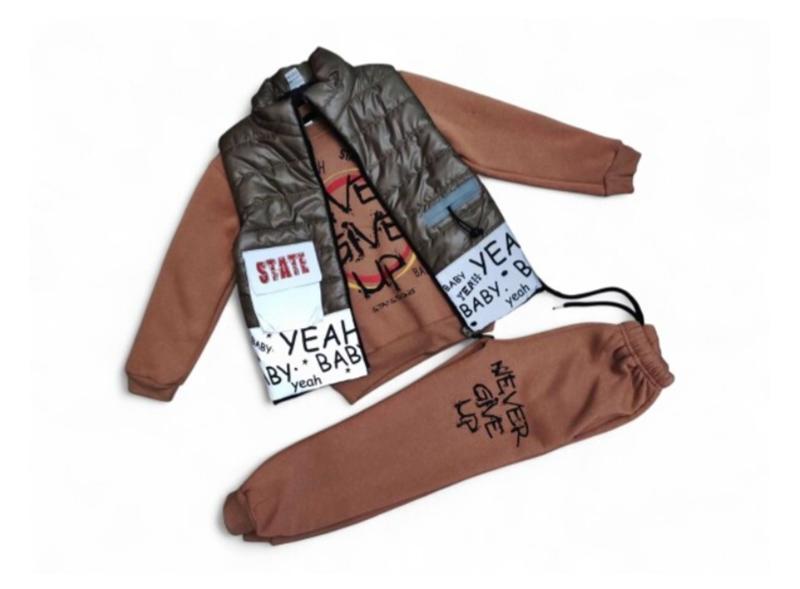 Костюм спорт Malibu2 (6-10) 2520 brown-khaki (зима)