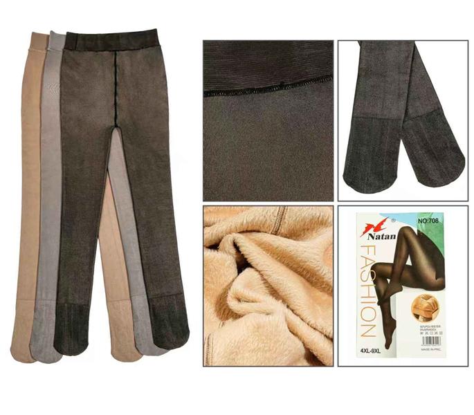 Колготы ALIA (3XL-9XL) 708 mix (зима)