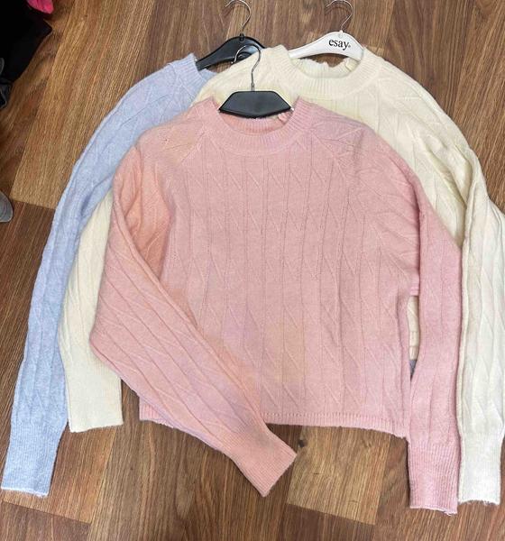 Свитер Lora (one size) LR839 pink (зима)