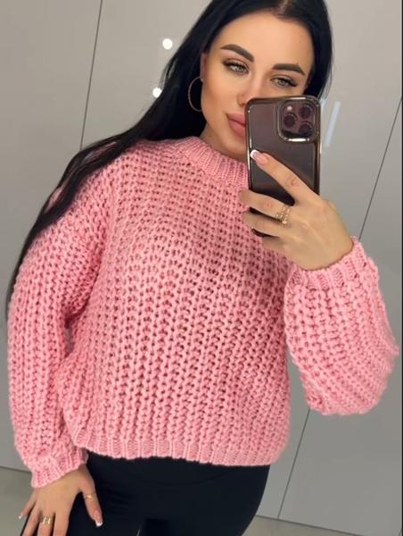 Свитер Lora (42-48) LR874 pink (зима)
