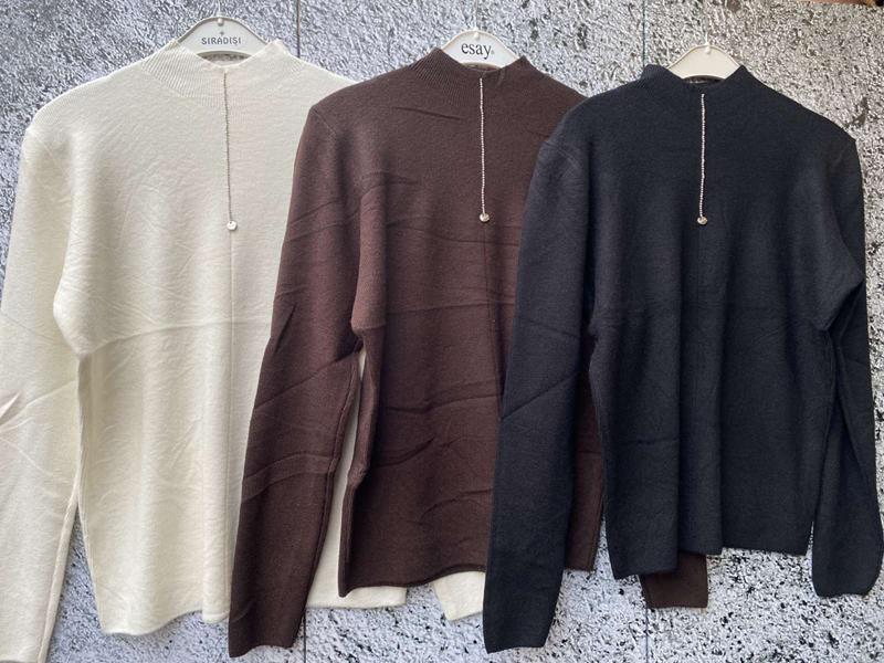 Свитер Lora (one size) LR880 brown (зима)