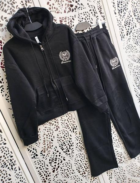 Костюм спорт Lora (42-46) LR902 black (зима)