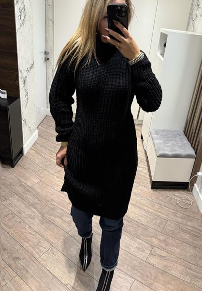 Платье Lora (one size) LR911 black (зима)