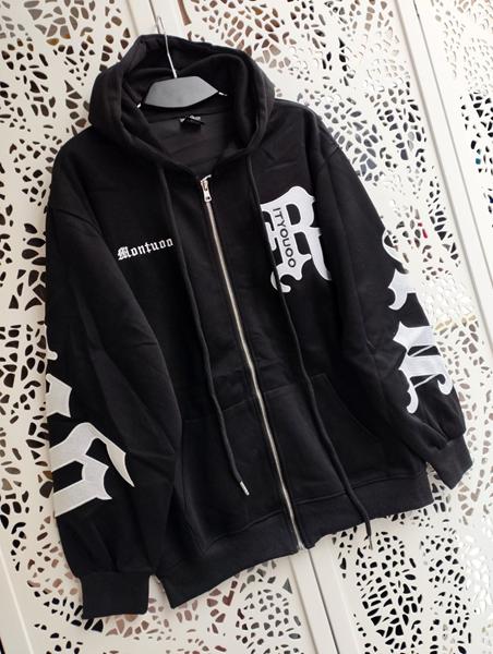 Кофта спорт Lora (44-50) LR928 black (деми)