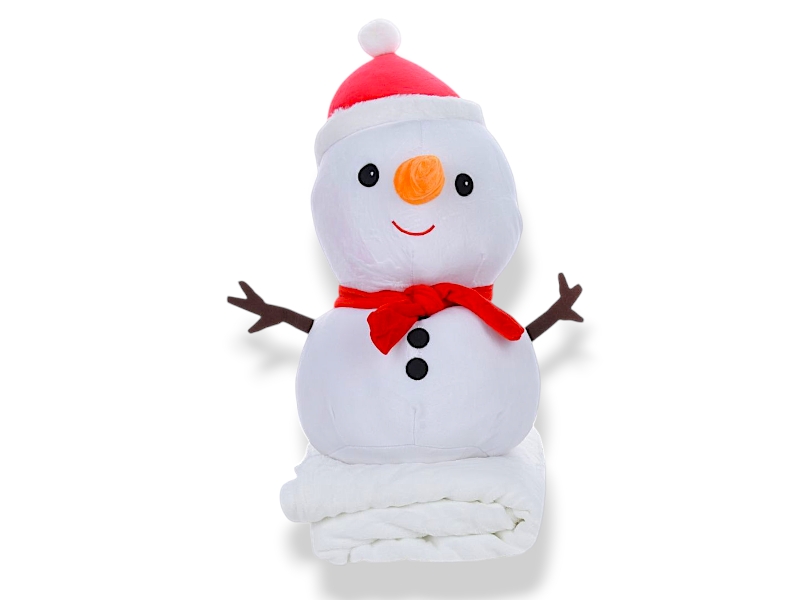 Плед Obuv OK2 (120*160) 79-9, Сніговик 50х20, плед 160х120 (деми)