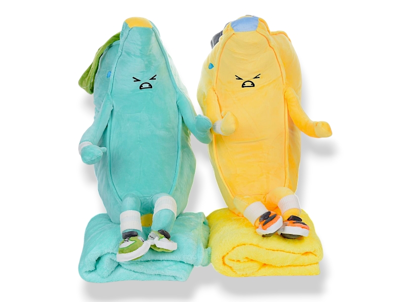 Плед Obuv OK2 (120*160) 8516 mix, Банан 50х25, плед 160х120 (деми)