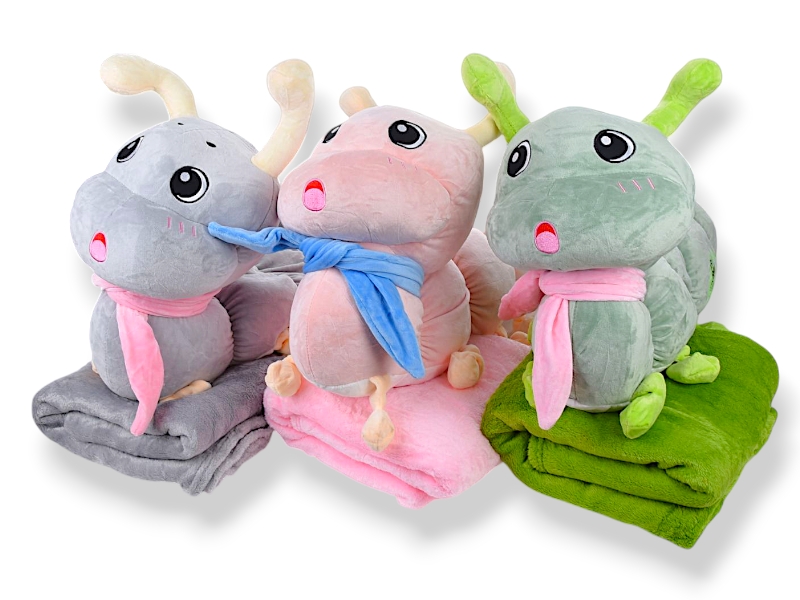 Плед Obuv OK2 (120*160) 7227 mix, Гусениця 70х30, плед 160х120 (деми)