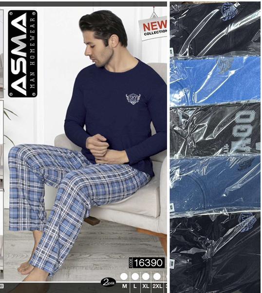 Пижама HomeWear (M-3XL) 16390 mix (зима)