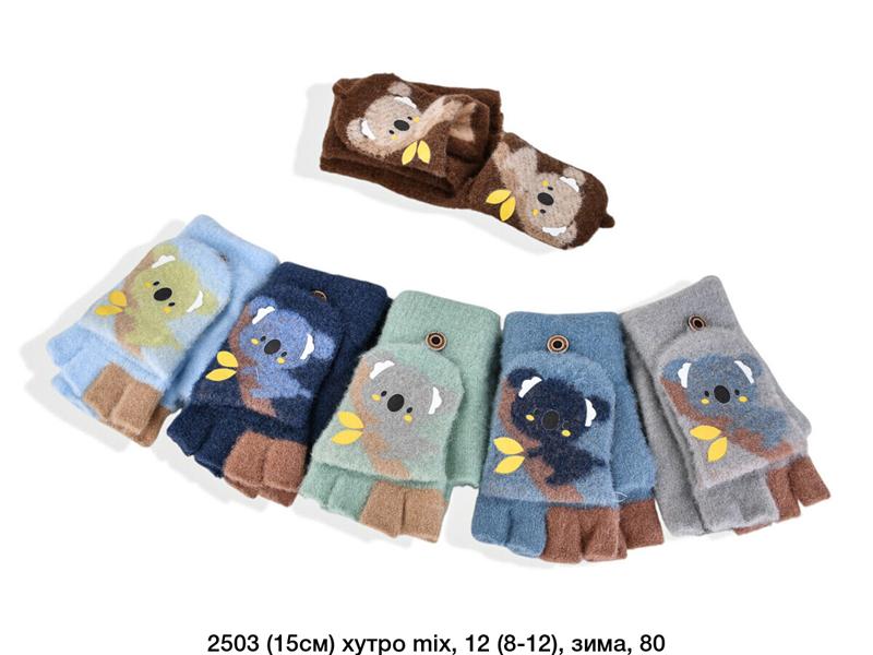 Перчатки SunnyTot (8-12) 2503-1 mix (зима)