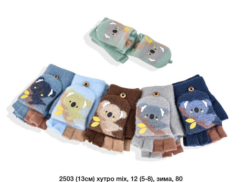 Перчатки SunnyTot (5-8) 2503 mix (зима)