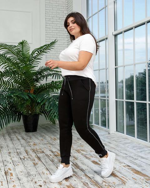 Штаны спорт AZNA (XL-4XL) БЗ27 black (зима)