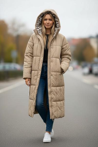 Куртка DKNSEL (42-50) 24589 beige (зима)