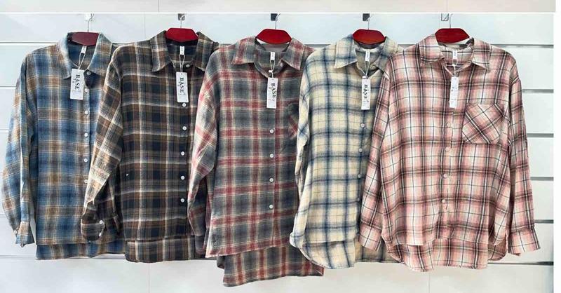 Рубашка BASE (2XL-6XL) 2505 pink (зима)