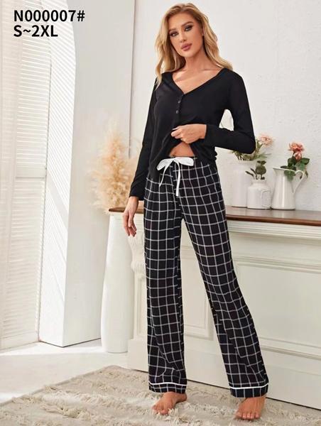 Пижама Brilliant (S-2XL) B000007 black (деми)