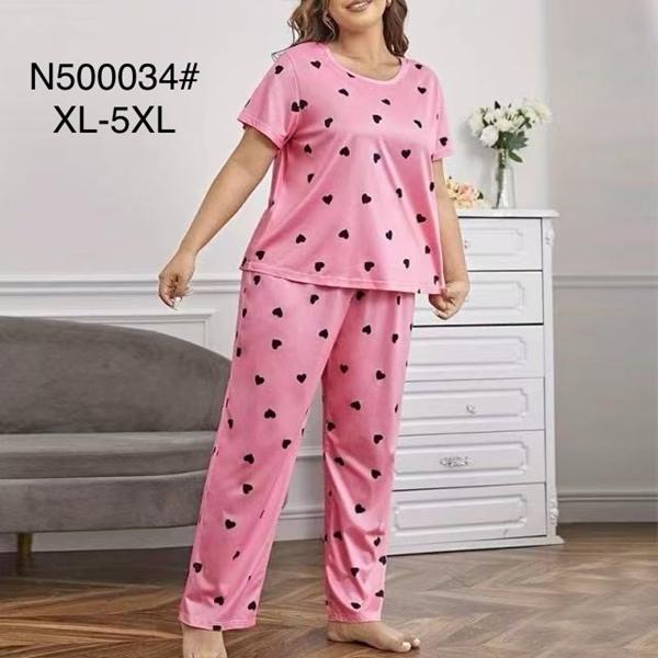 Пижама Brilliant (XL-5XL) B500034 pink (лето)