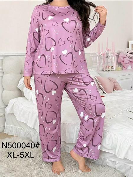 Пижама Brilliant (XL-5XL) B500040 pink (деми)