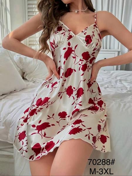 Ночнушка Brilliant (M-3XL) B70279 wine (лето)