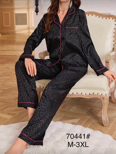 Пижама Brilliant (M-3XL) B70441 black (деми)